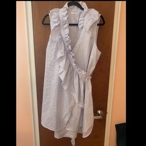 Wrap Around Stripe Dress